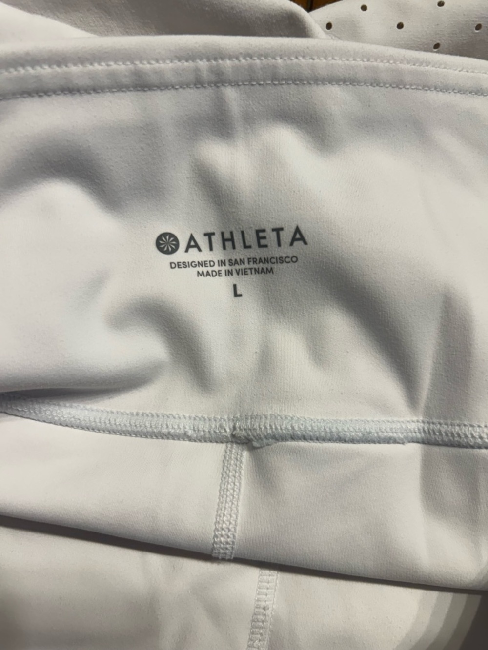 Athleta Women’s White Fearless Tadasana Chakra High Rise Leggings, Size Large - Picture 10 of 12